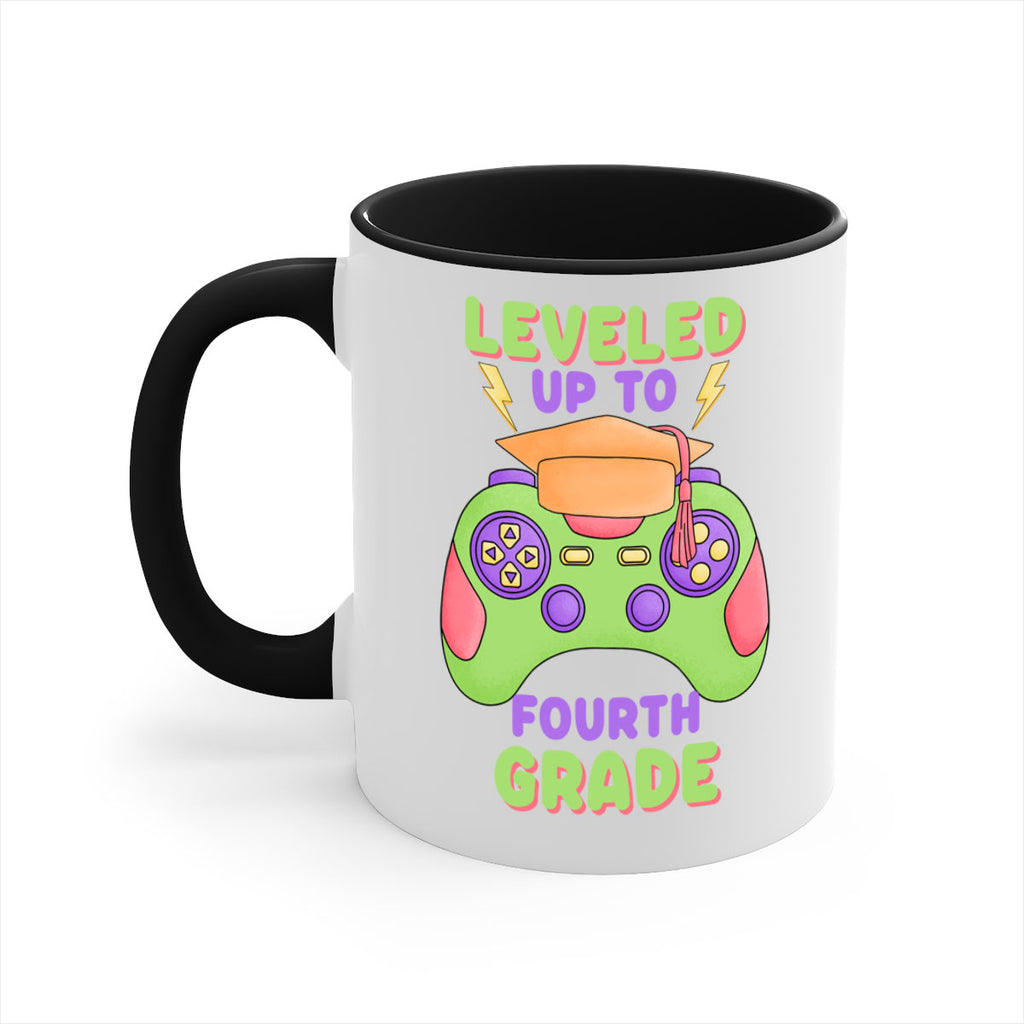 Leveled up to 4th Grade 16#- 4th grade-Mug / Coffee Cup