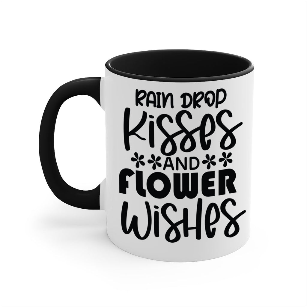 Rain drop kisses and flower 398#- spring-Mug / Coffee Cup