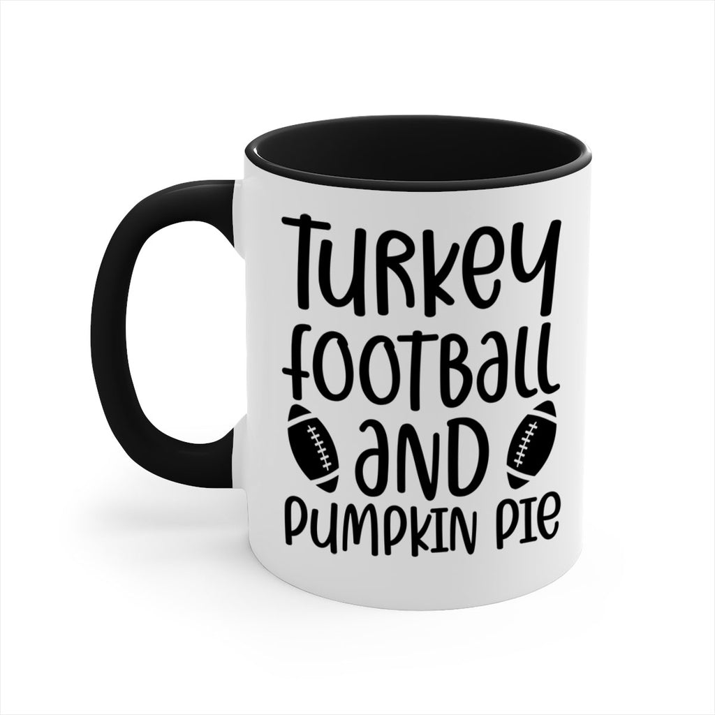 Turkey Football And Pumpkin Pie 622#- fall-Mug / Coffee Cup