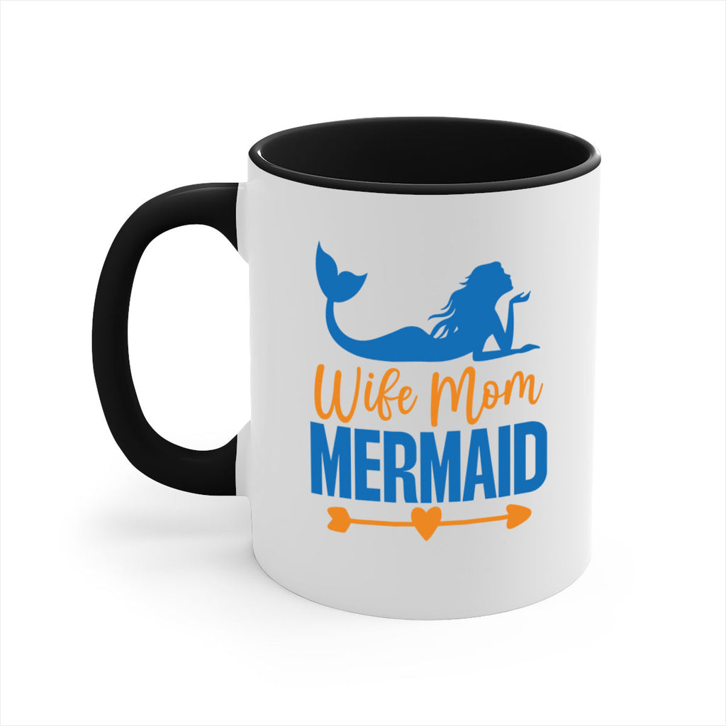Wife Mom Mermaid 673#- mermaid-Mug / Coffee Cup