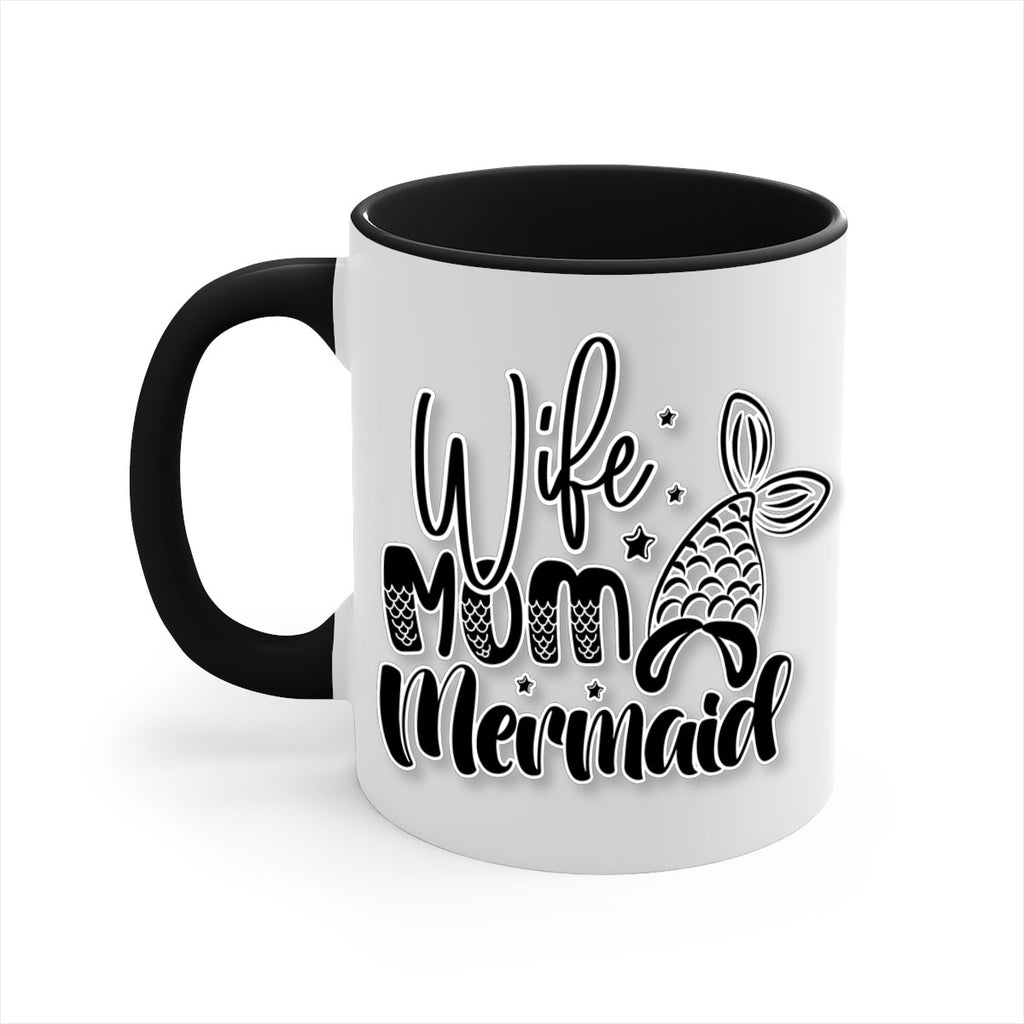 Wife Mom Mermaid 675#- mermaid-Mug / Coffee Cup