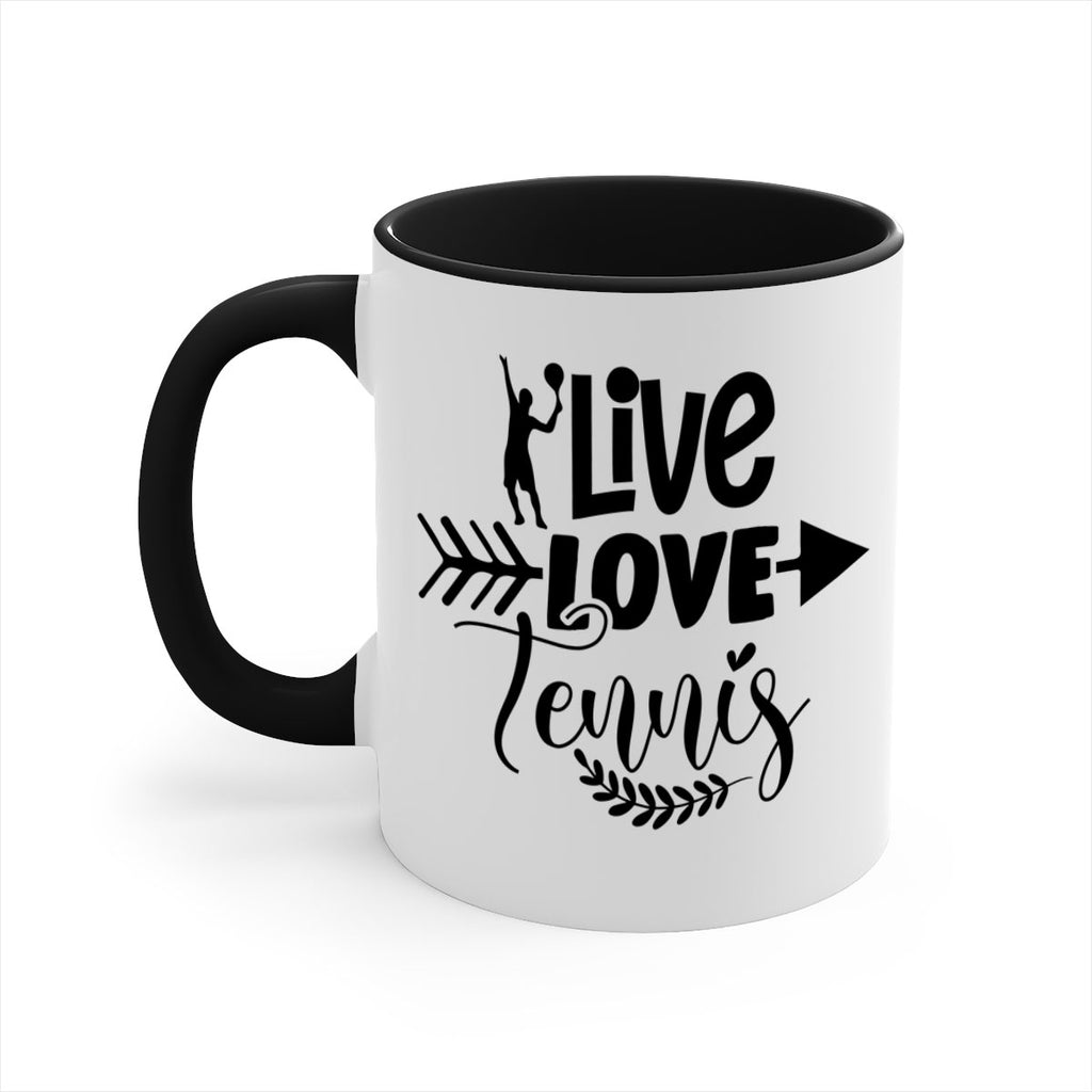 live love Tennis 818#- tennis-Mug / Coffee Cup