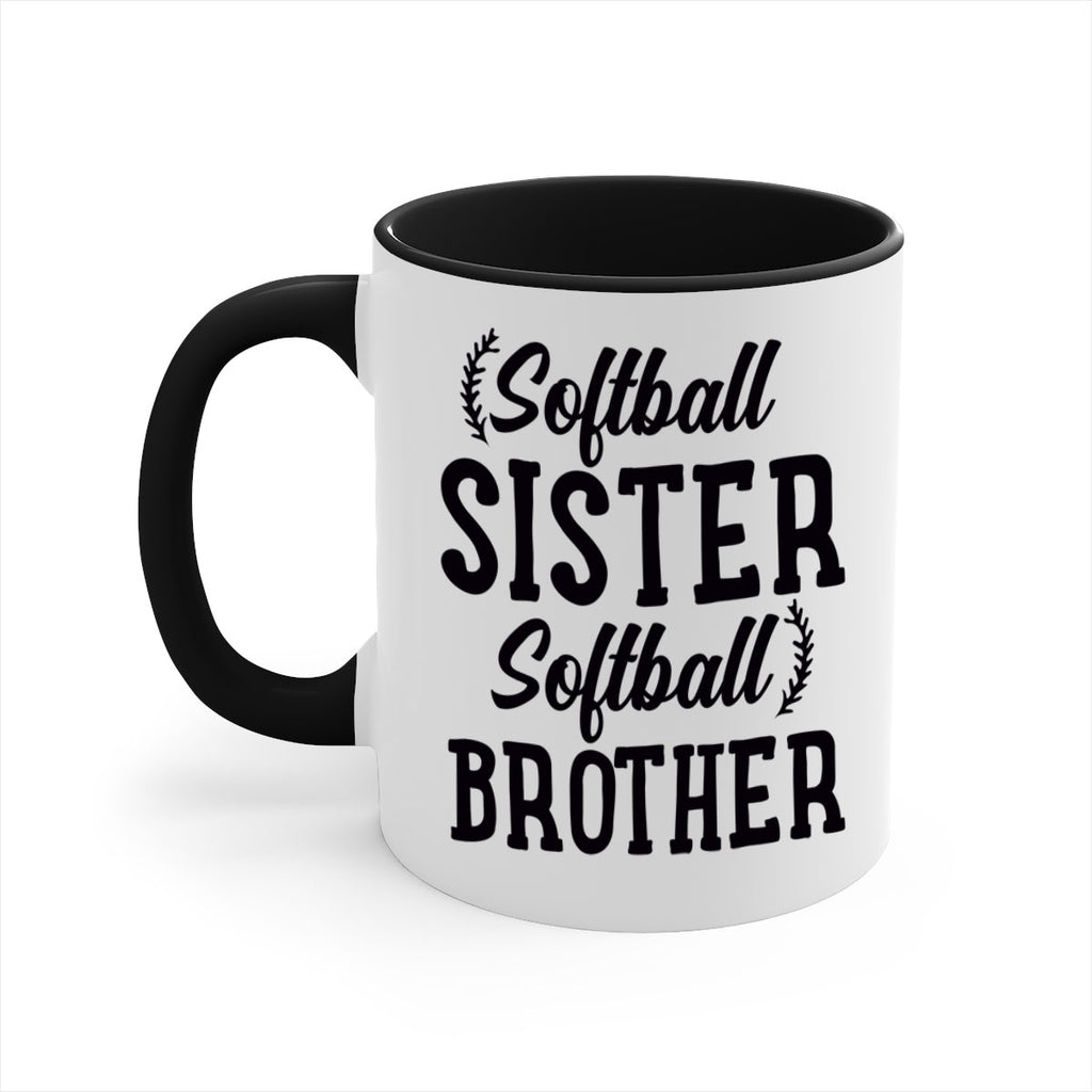 softball sister softball brother 2273#- softball-Mug / Coffee Cup