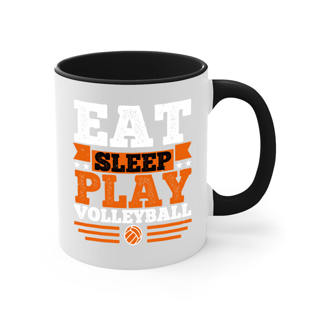 Eat sleep play volleyball 1287#- basketball-Mug / Coffee Cup