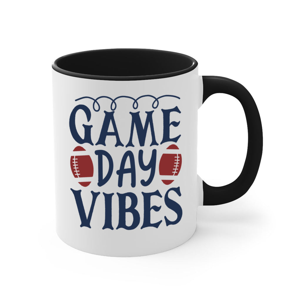 Game day vibes 1541#- football-Mug / Coffee Cup