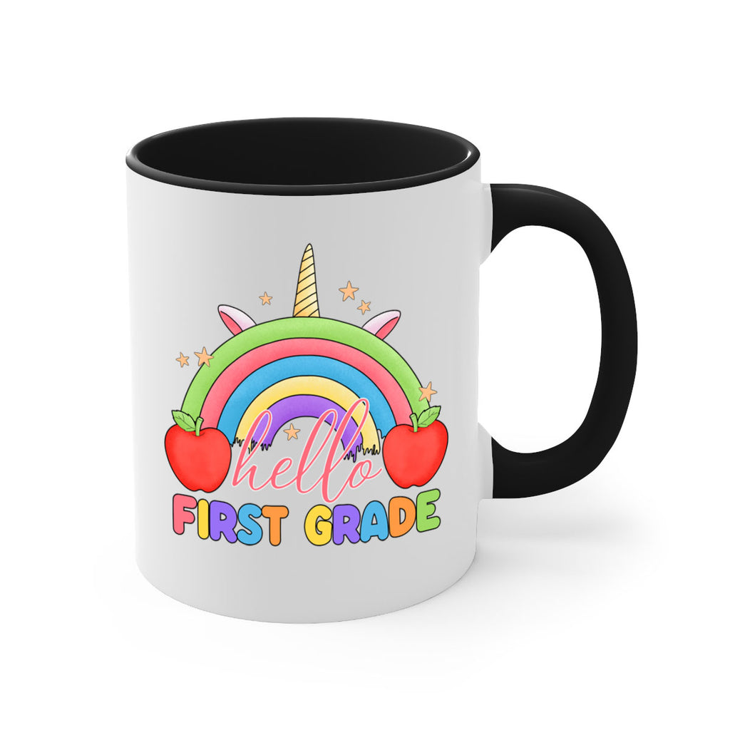 Hello 1st Grade Unicorn Rainbow 12#- First Grade-Mug / Coffee Cup