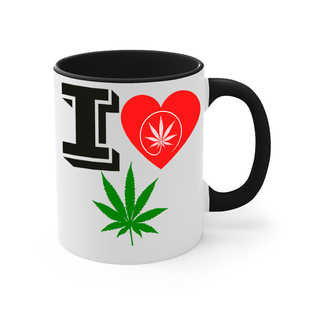 I love Cannabis heart 126#- marijuana-Mug / Coffee Cup