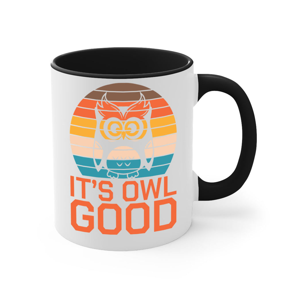 Its Owl Good Retro Owl A TurtleRabbit 10#- owl-Mug / Coffee Cup