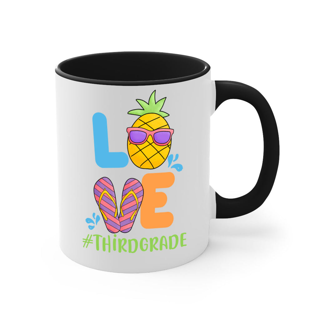 LOVE 3rd Grade Summer Pineapple 17#- Third Grade-Mug / Coffee Cup