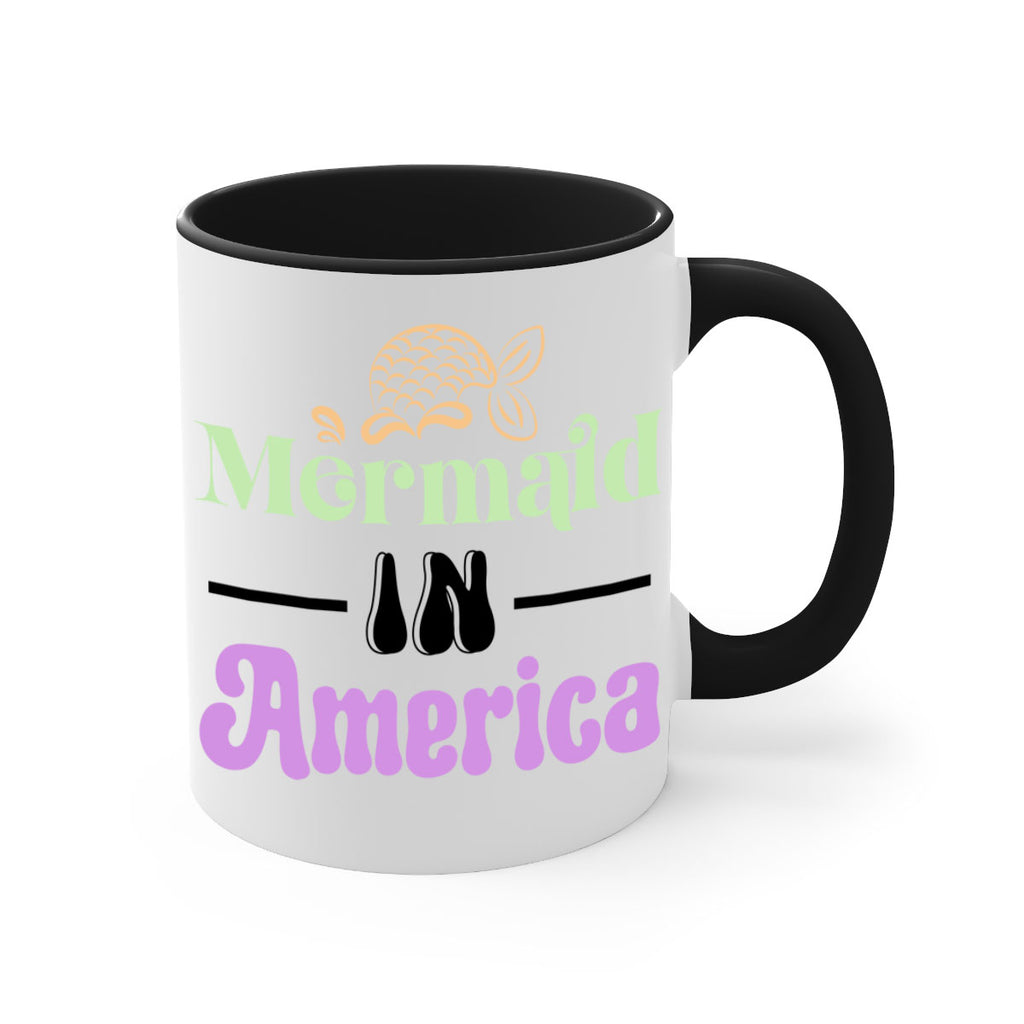 Mermaid In America 420#- mermaid-Mug / Coffee Cup