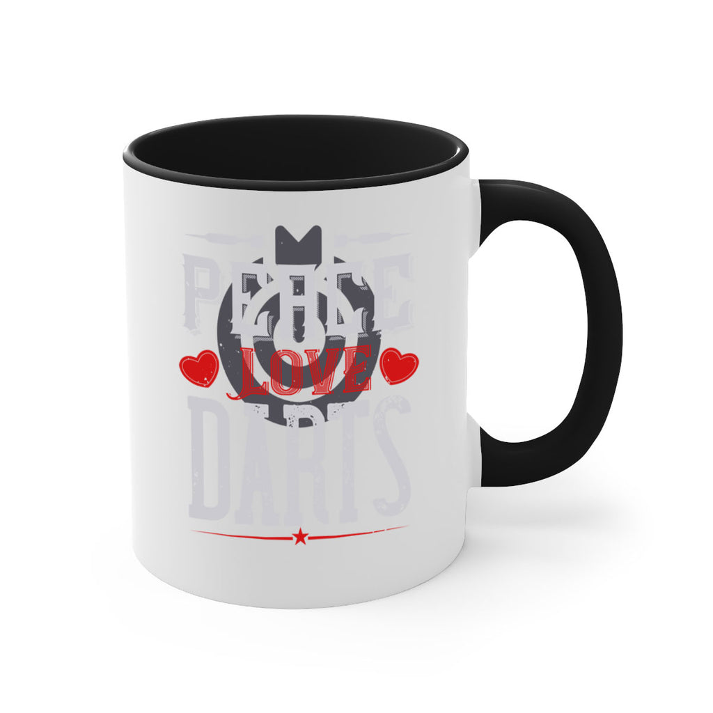 Peace Love Darts 1875#- darts-Mug / Coffee Cup