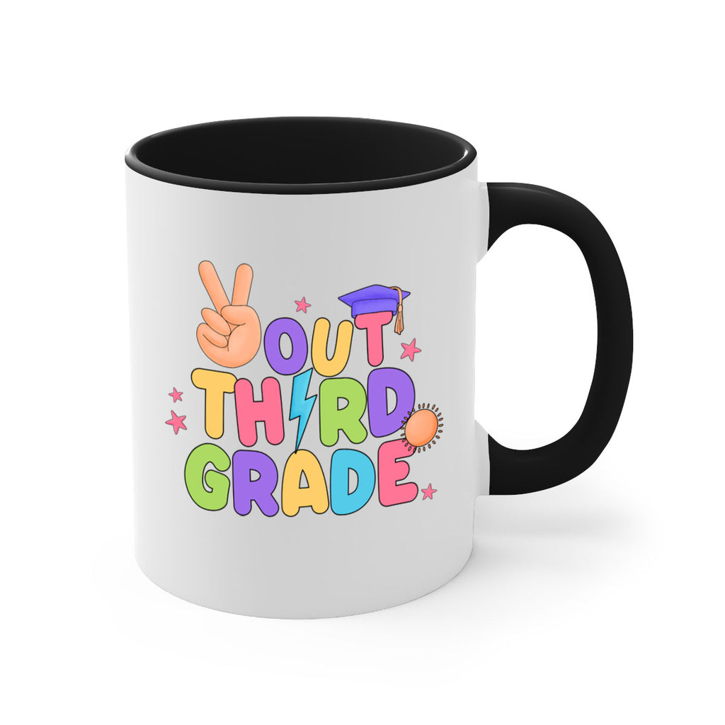 Peace Out 3rd Grade Peace 18#- Third Grade-Mug / Coffee Cup