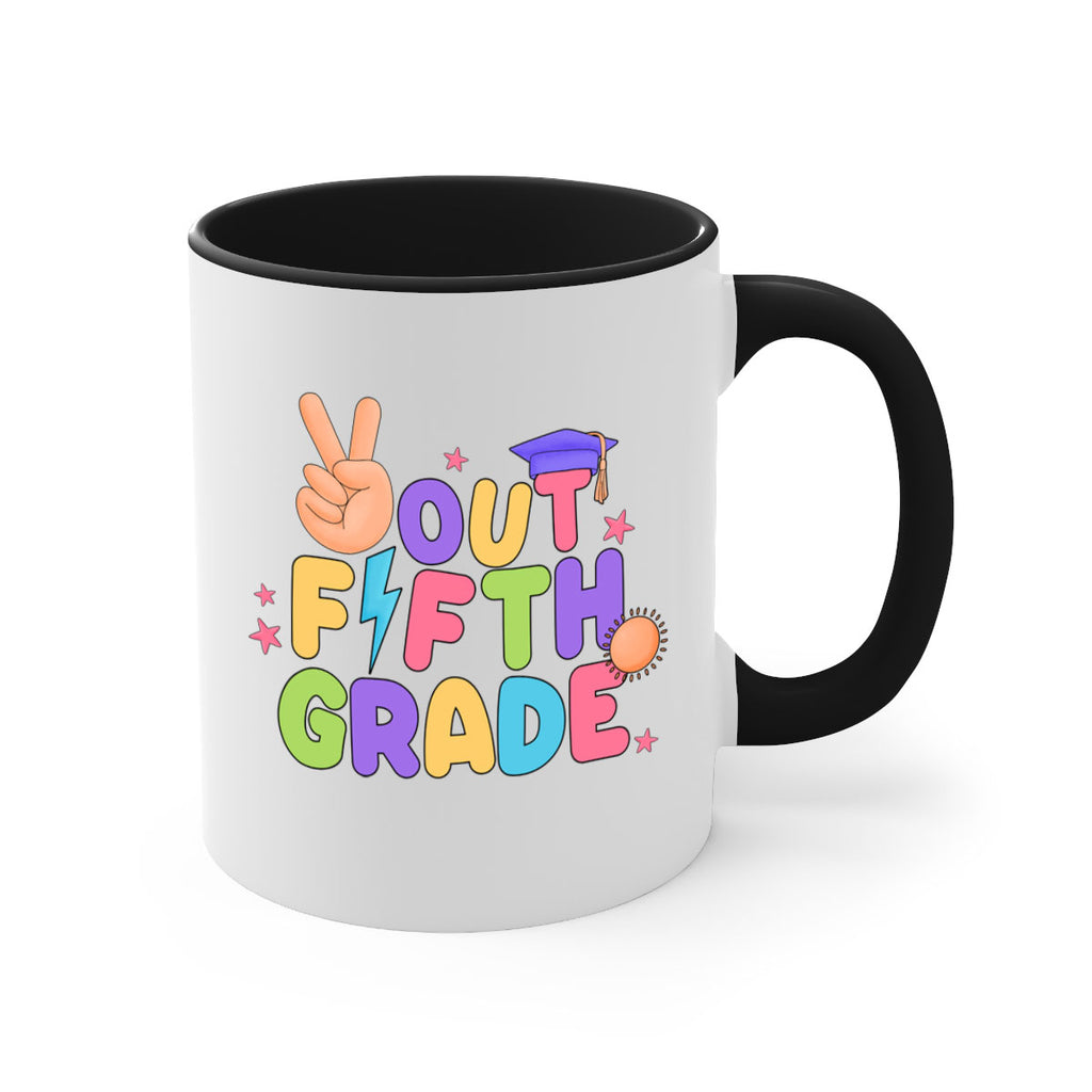 Peace Out 5th Grade Peace 20#- 5th grade-Mug / Coffee Cup