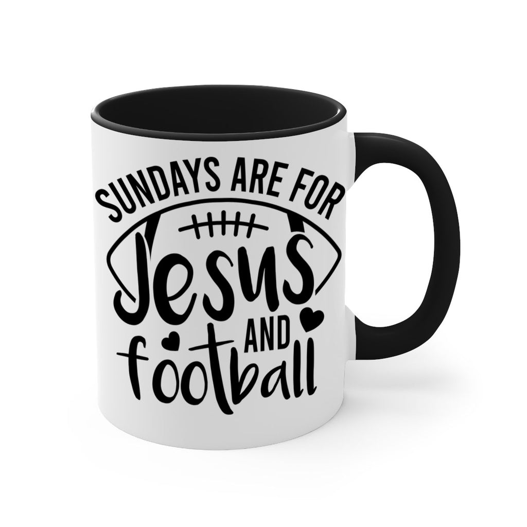 Sundays are for jesus and football 423#- football-Mug / Coffee Cup