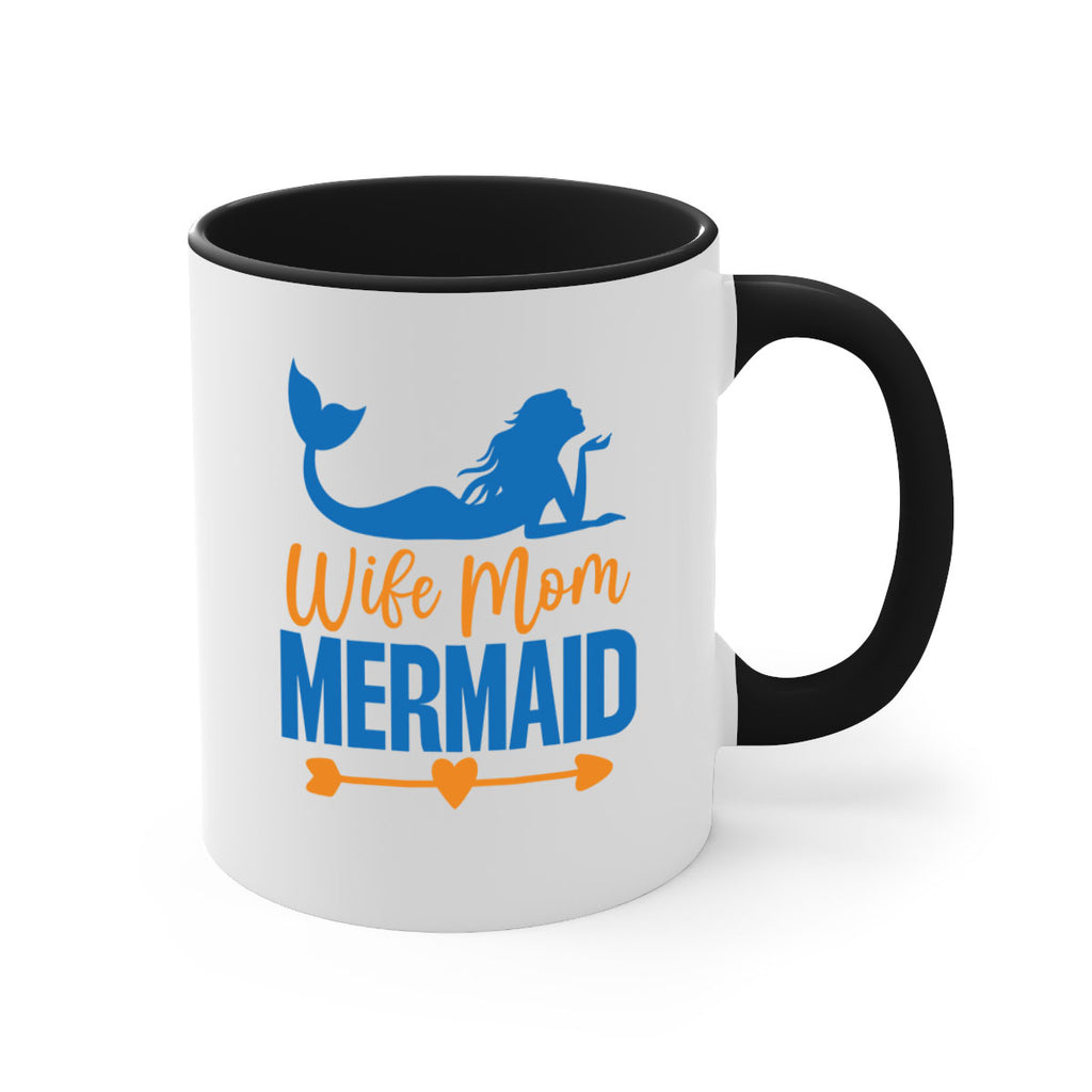 Wife Mom Mermaid 673#- mermaid-Mug / Coffee Cup