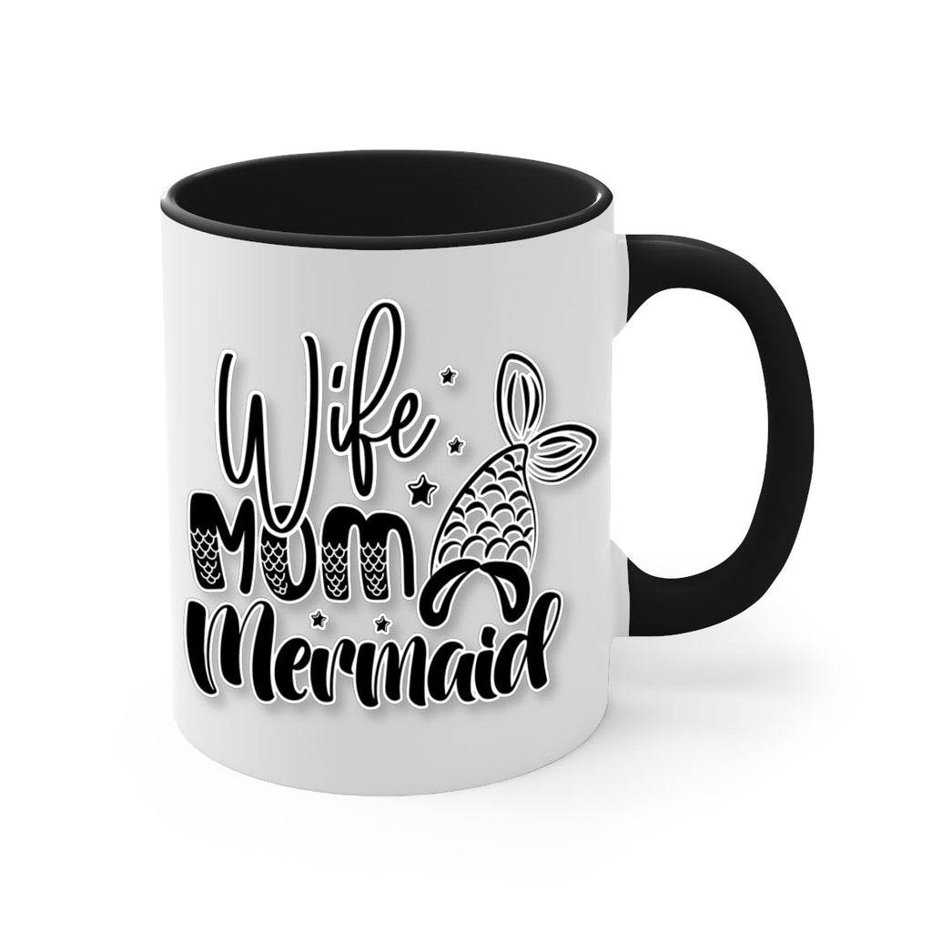 Wife Mom Mermaid 675#- mermaid-Mug / Coffee Cup