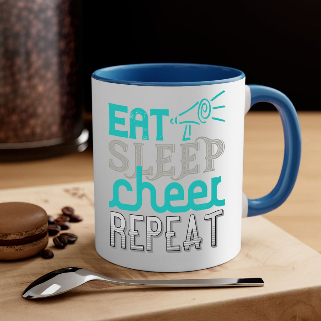 Eat sleep cheer reapet 1317#- football-Mug / Coffee Cup