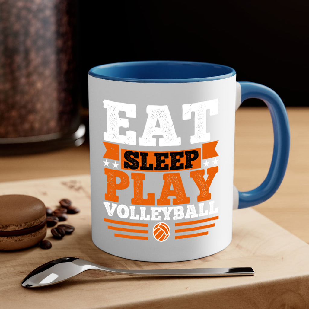 Eat sleep play volleyball 1287#- basketball-Mug / Coffee Cup