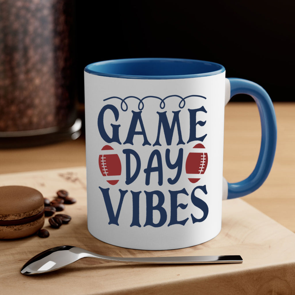 Game day vibes 1541#- football-Mug / Coffee Cup