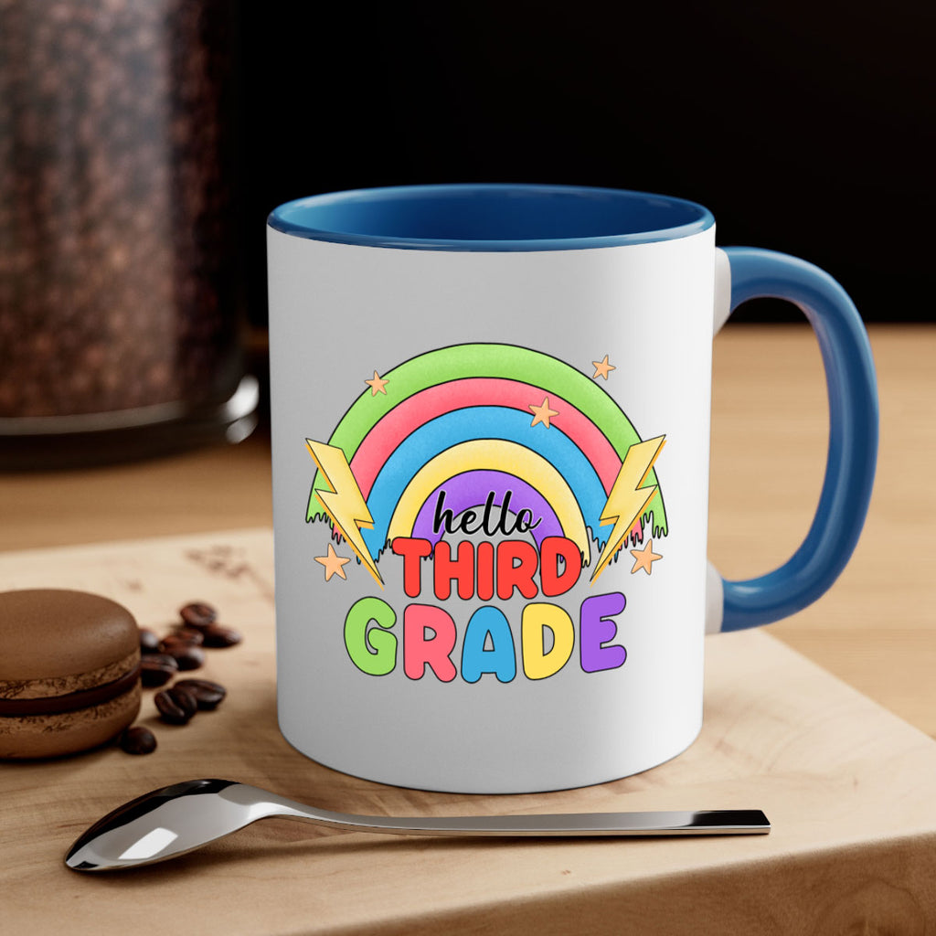 Hello 3rd Grade Rainbow 12#- Third Grade-Mug / Coffee Cup