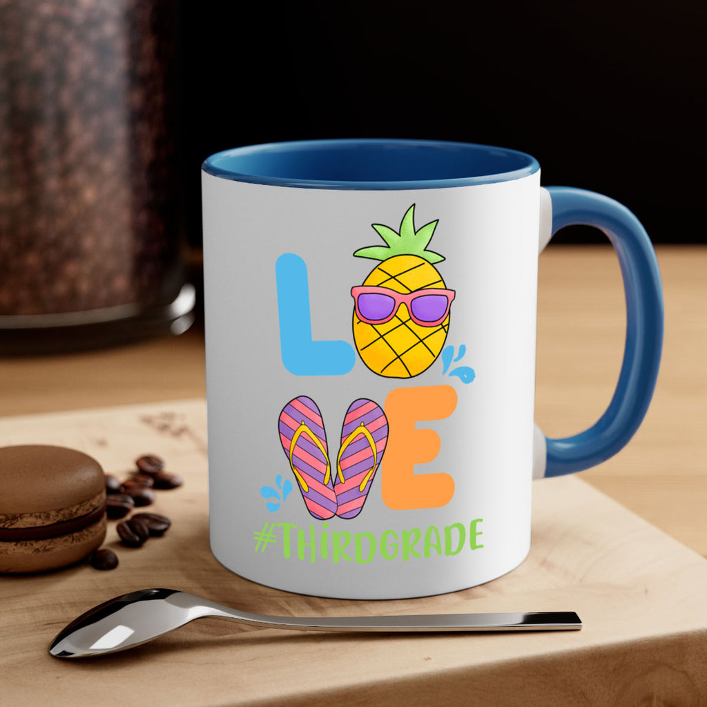LOVE 3rd Grade Summer Pineapple 17#- Third Grade-Mug / Coffee Cup