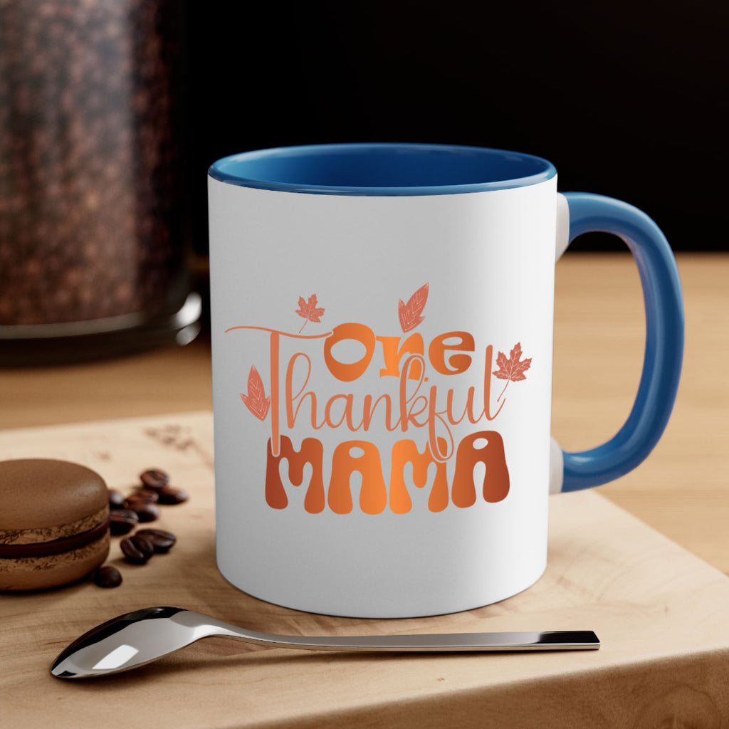 One Thankful Mama 465#- fall-Mug / Coffee Cup