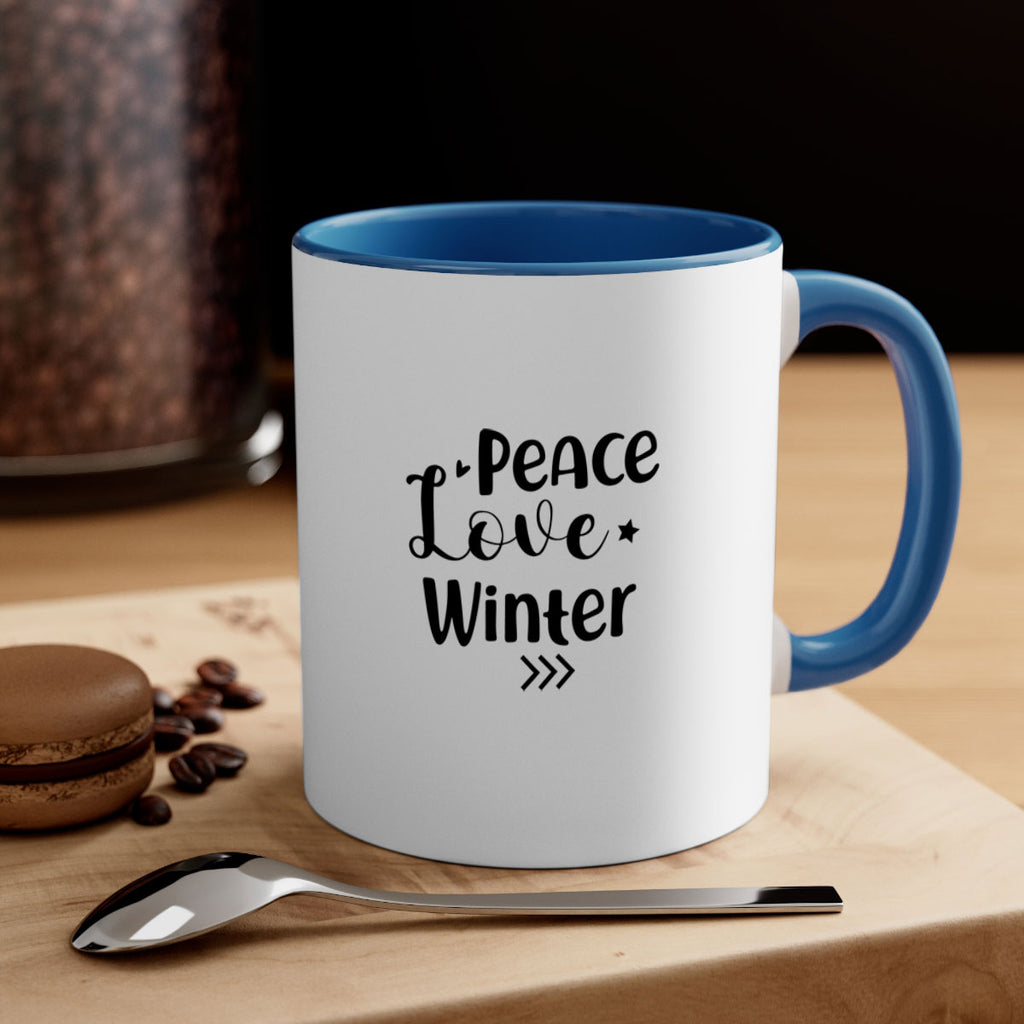 Peace Love Winter 332#- winter-Mug / Coffee Cup