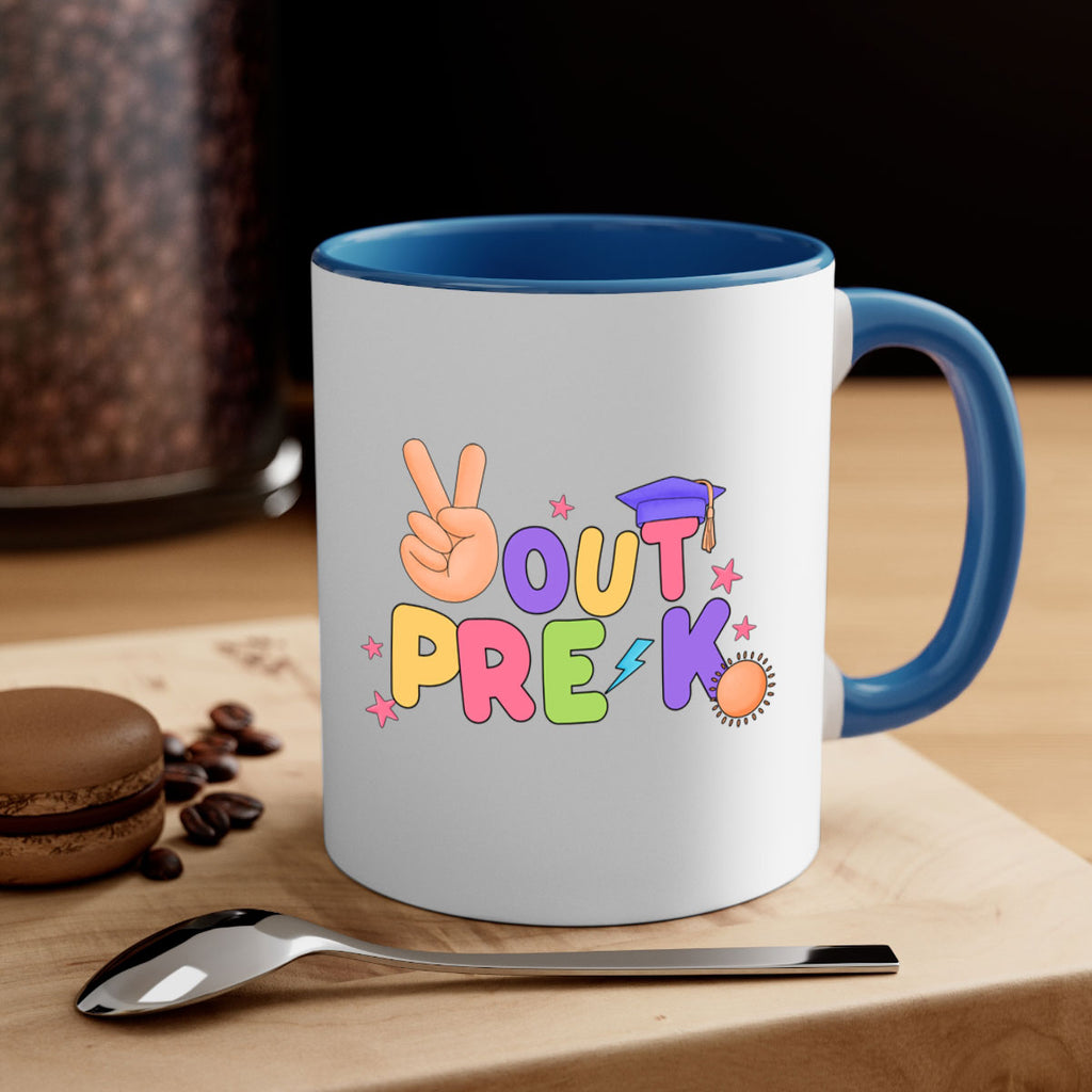 Peace Out PreK Peace Hand 22#- preK-Mug / Coffee Cup