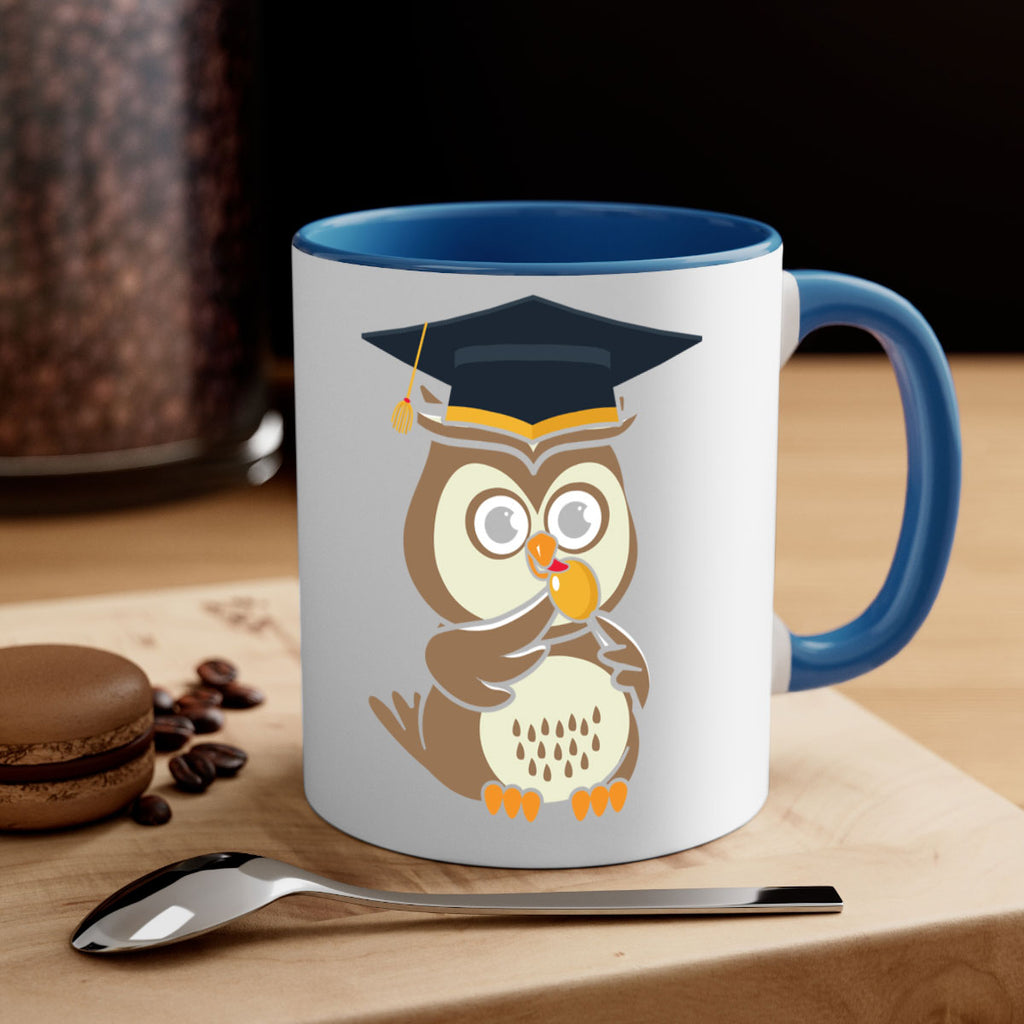 Profesor Owl Licks Candy A TurtleRabbit 17#- owl-Mug / Coffee Cup