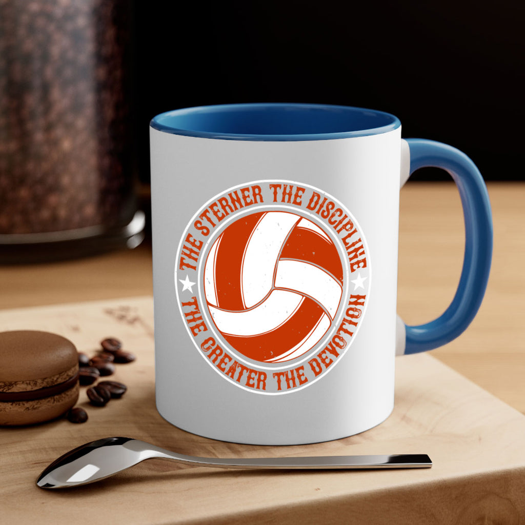 The sterner the discipline the greater the devotion Style 176#- volleyball-Mug / Coffee Cup
