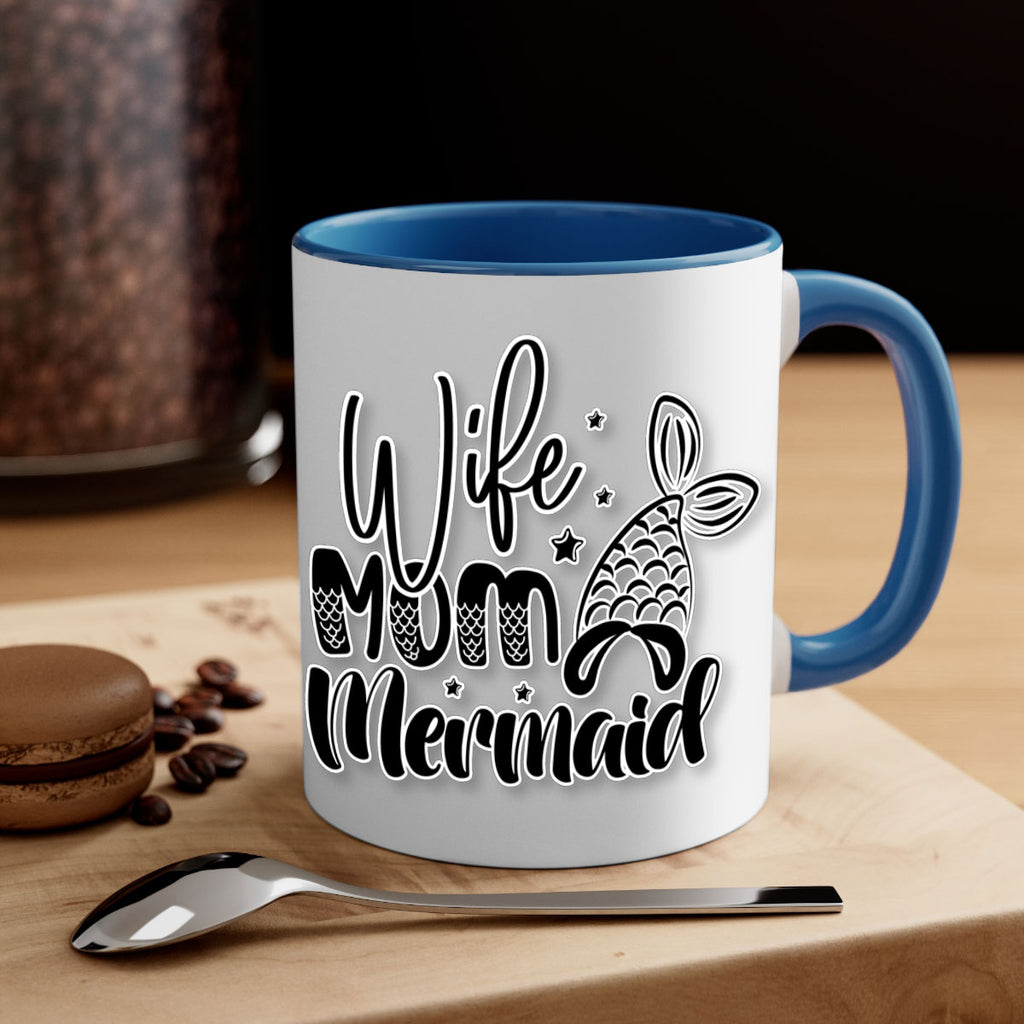 Wife Mom Mermaid 675#- mermaid-Mug / Coffee Cup