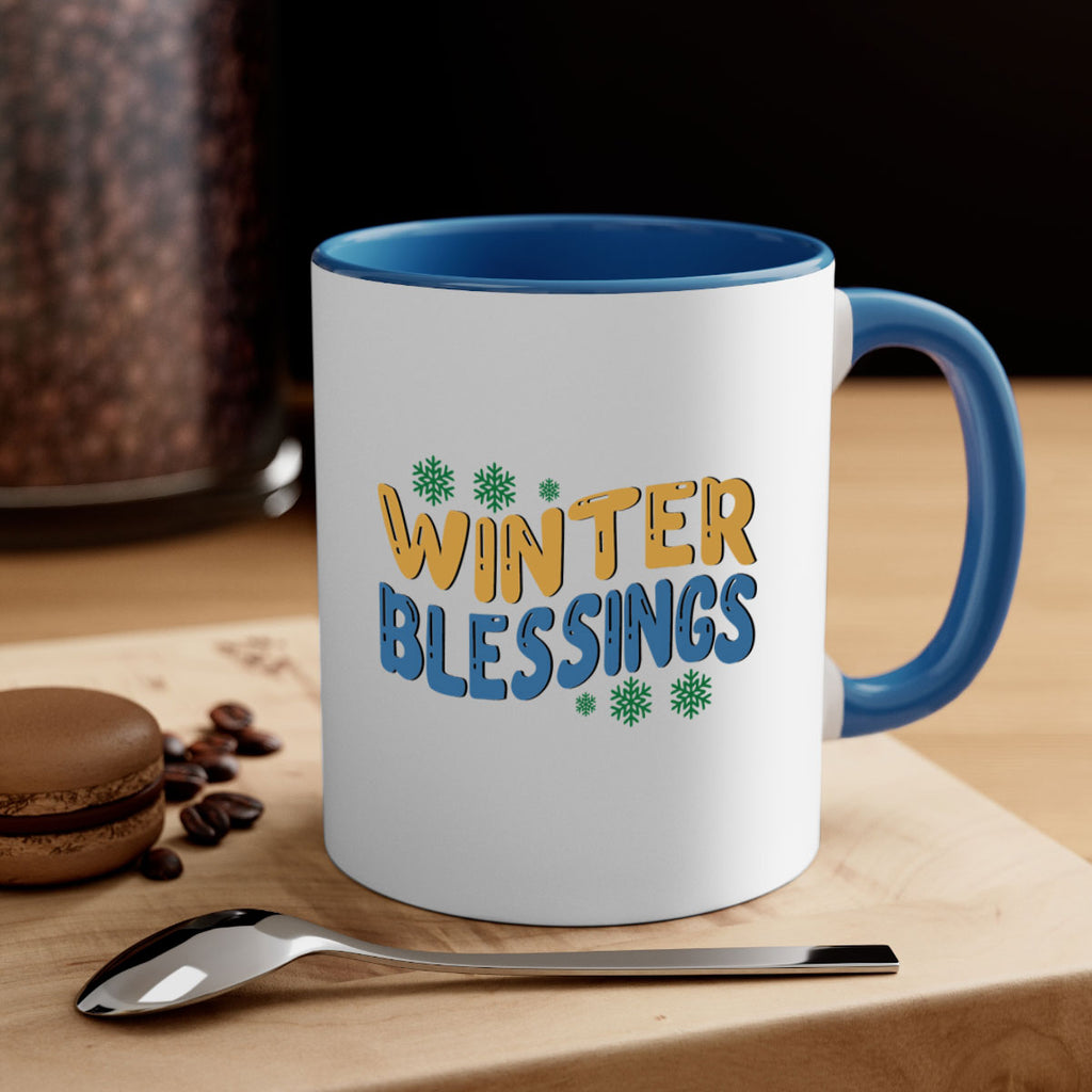 Winter Blessings 547#- winter-Mug / Coffee Cup