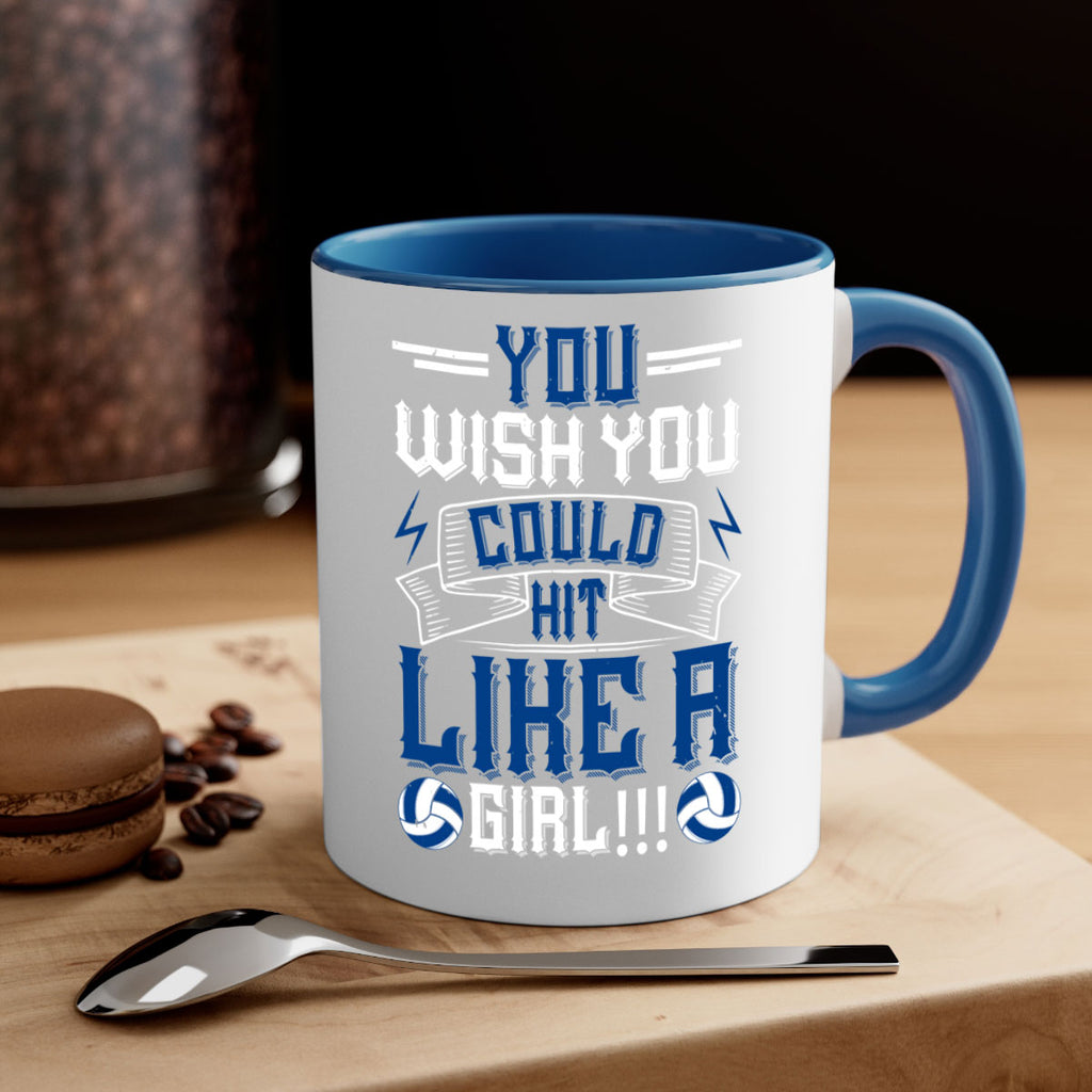 You wish you could hit like a girl Style 6#- volleyball-Mug / Coffee Cup