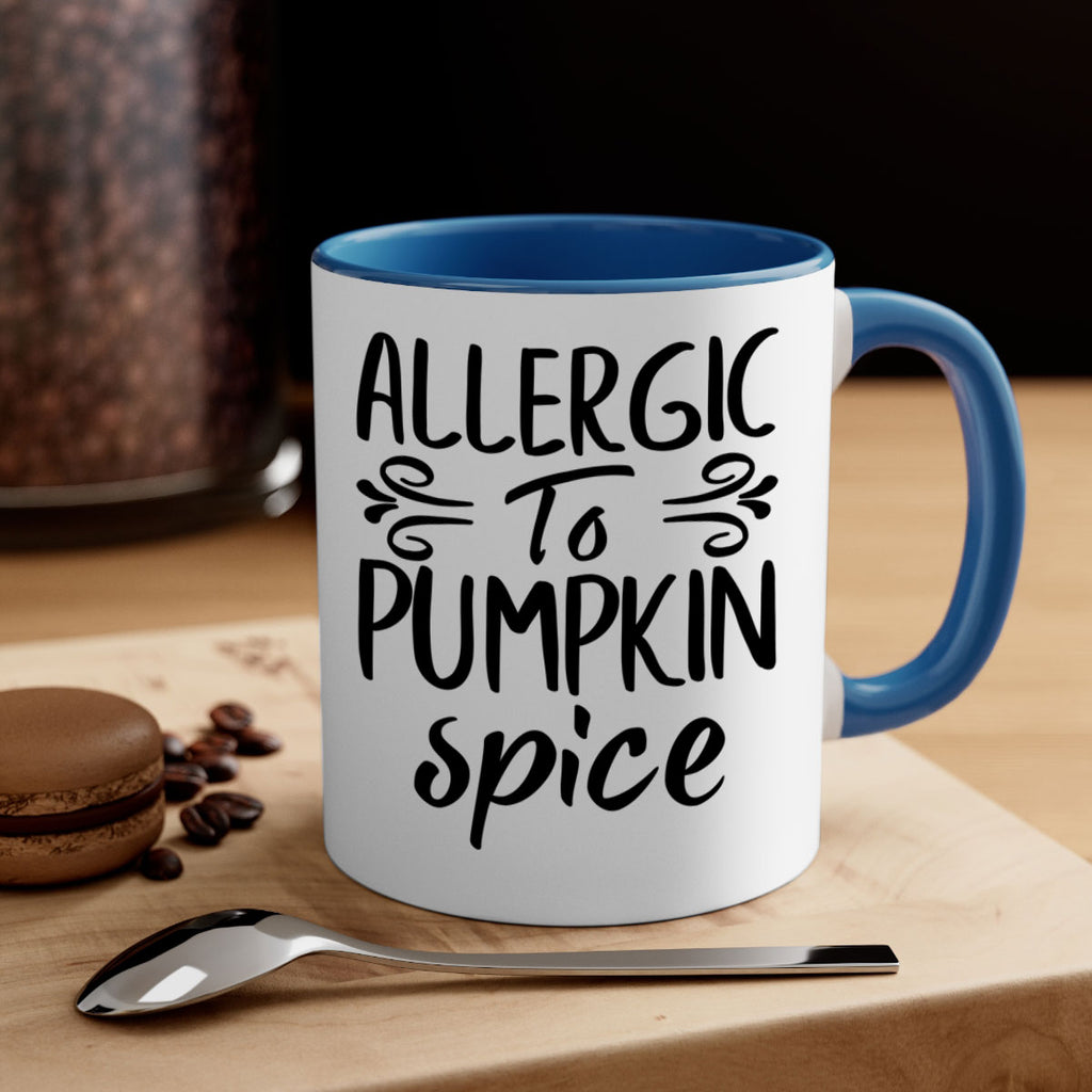 allergic to pumpkin spice 8#- fall-Mug / Coffee Cup