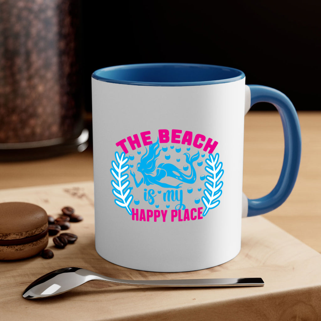 the beach is my happy place 626#- mermaid-Mug / Coffee Cup