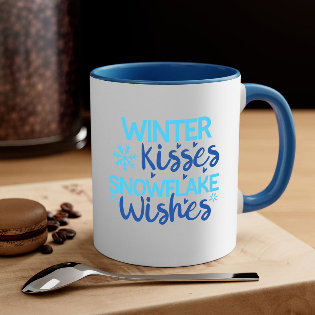 winter kisses snowflake wishes 519#- winter-Mug / Coffee Cup