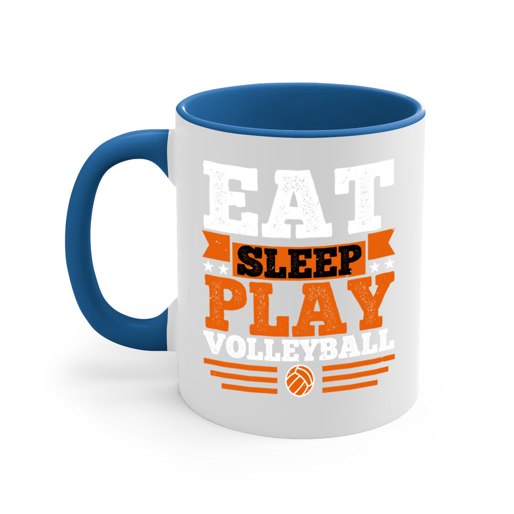 Eat sleep play volleyball 1287#- basketball-Mug / Coffee Cup
