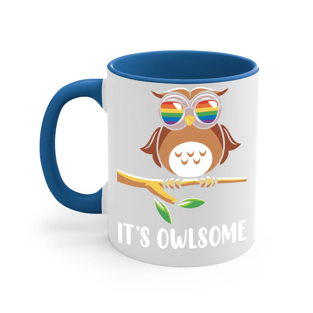 Funny Owl Gift Im Owlsome A TurtleRabbit 7#- owl-Mug / Coffee Cup