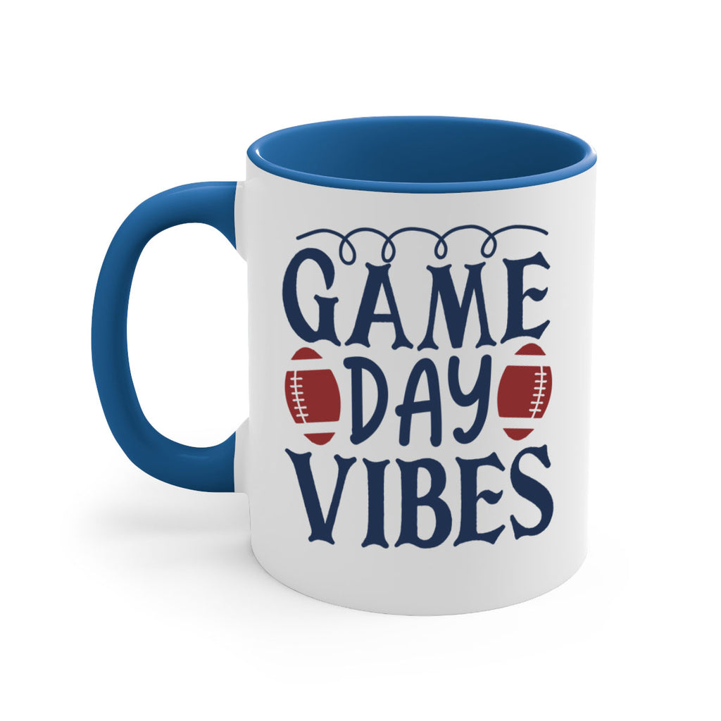 Game day vibes 1541#- football-Mug / Coffee Cup