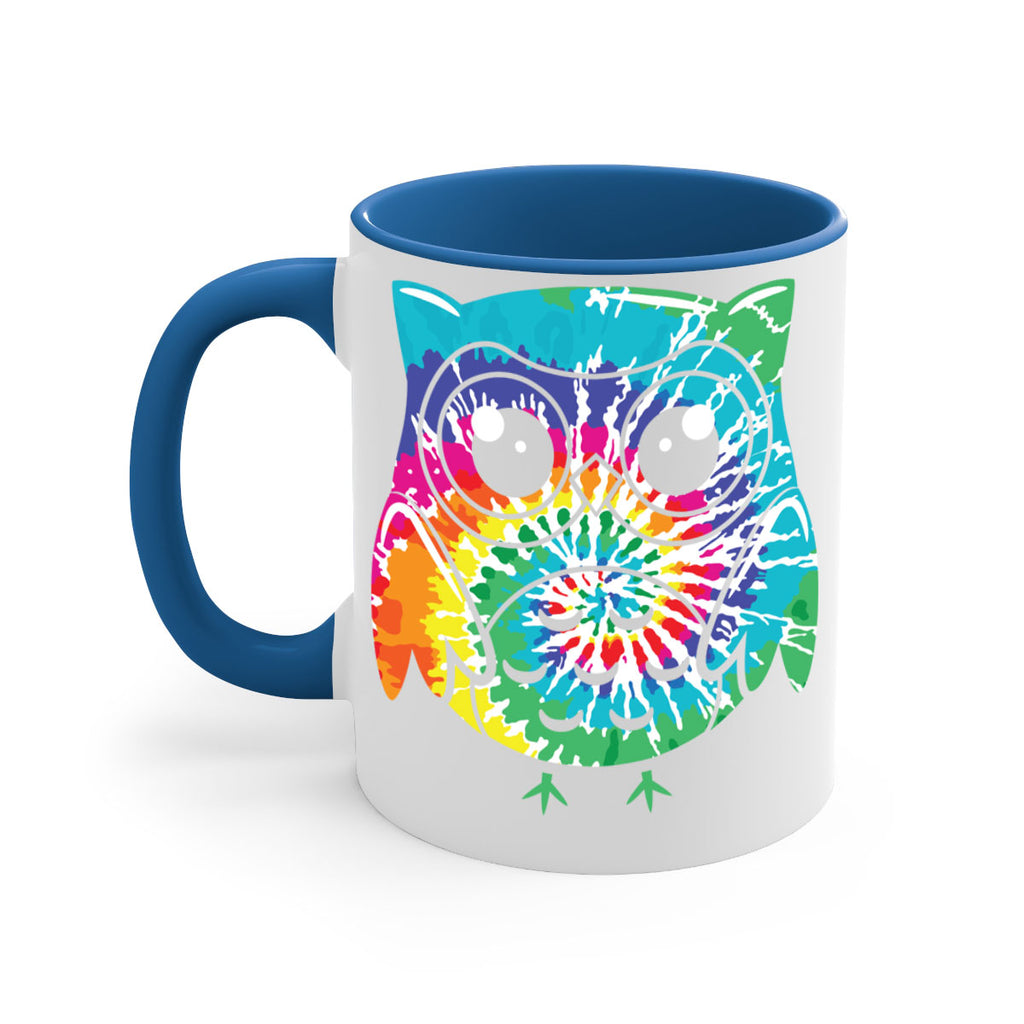Graphic Owl Tiedye A TurtleRabbit 8#- owl-Mug / Coffee Cup