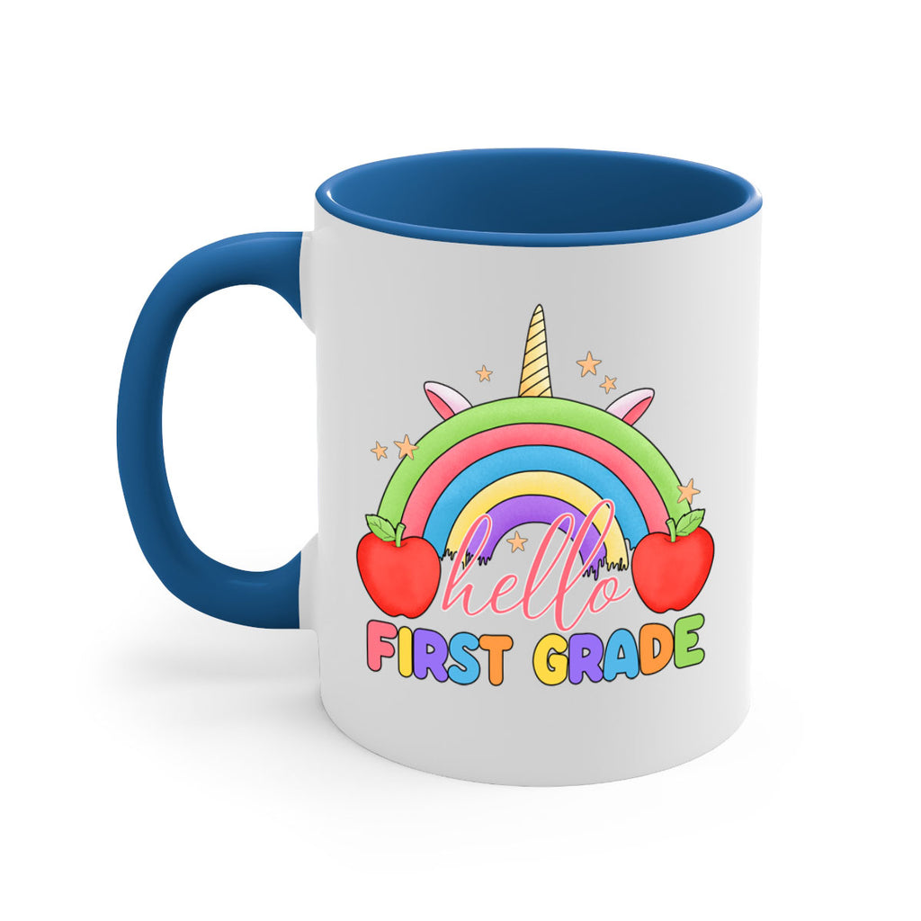 Hello 1st Grade Unicorn Rainbow 12#- First Grade-Mug / Coffee Cup