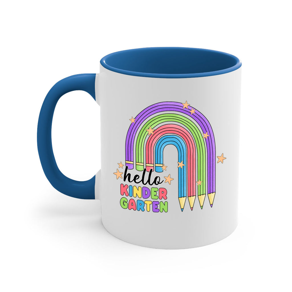 Hello Kindergarten Pencil Rainbow 4#- Kindergarten-Mug / Coffee Cup