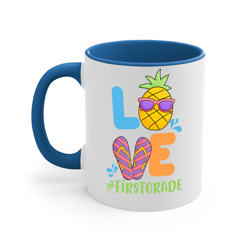 LOVE 1st Grade Summer Pineapple 8#- First Grade-Mug / Coffee Cup