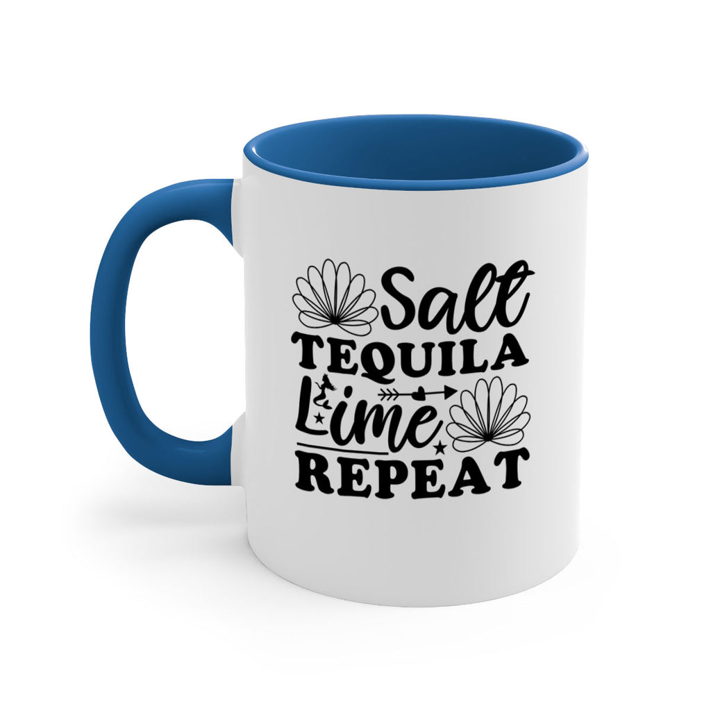 Salt Tequila Lime Repeat 557#- mermaid-Mug / Coffee Cup