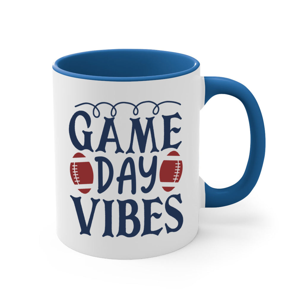 Game day vibes 1541#- football-Mug / Coffee Cup