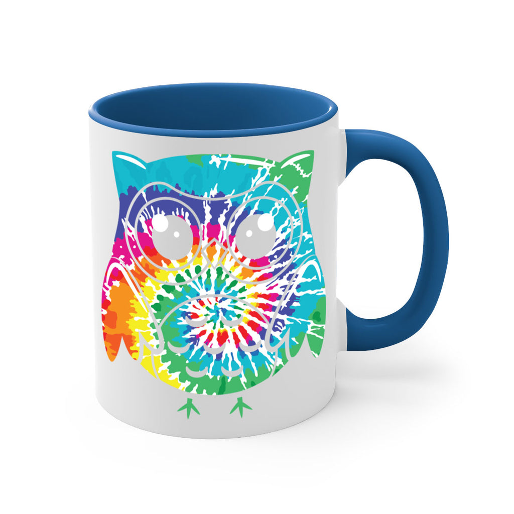 Graphic Owl Tiedye A TurtleRabbit 8#- owl-Mug / Coffee Cup