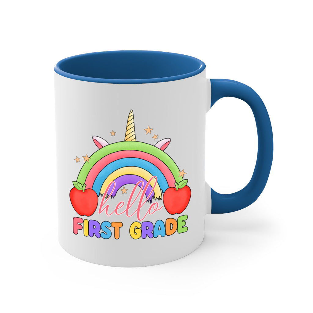Hello 1st Grade Unicorn Rainbow 12#- First Grade-Mug / Coffee Cup