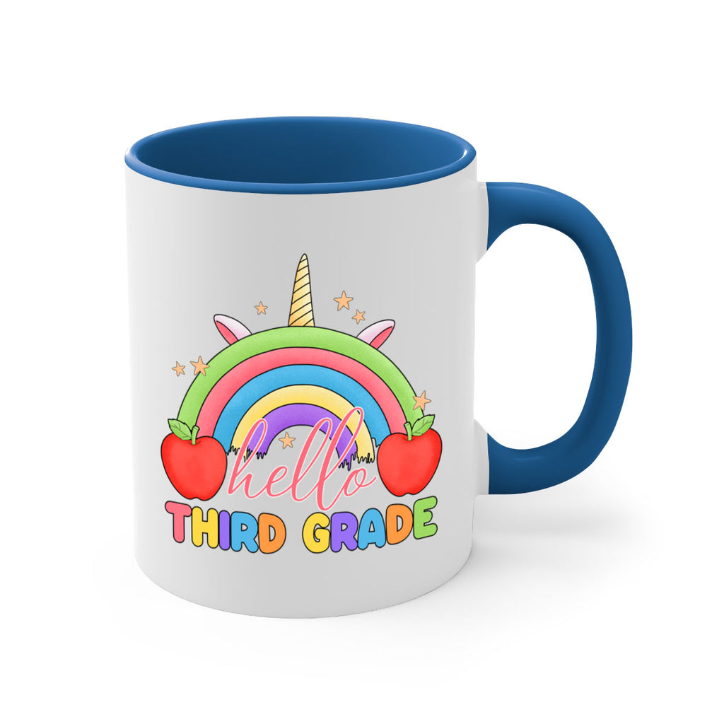 Hello 3rd Grade Unicorn Rainbow 13#- Third Grade-Mug / Coffee Cup