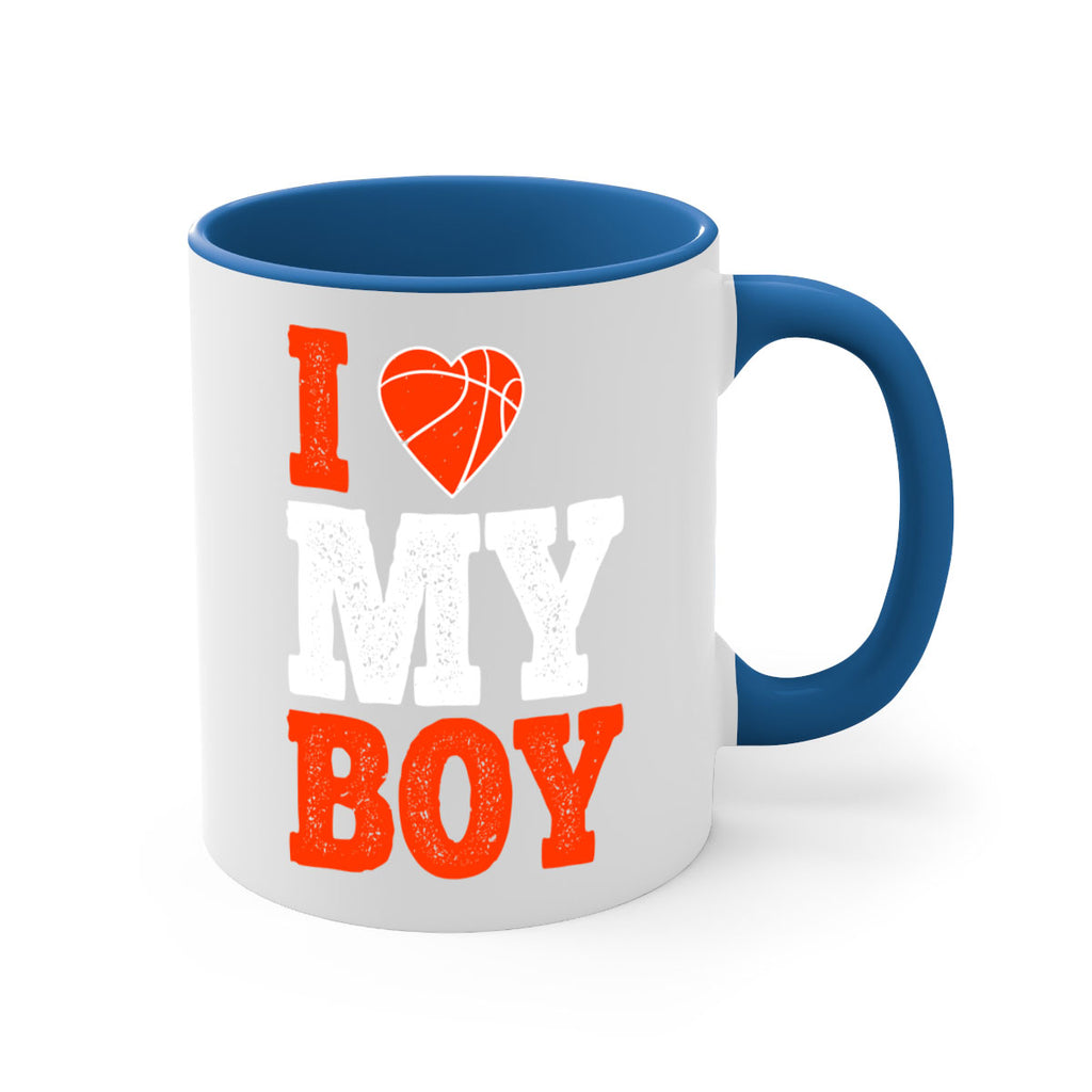 I love my boy 1108#- basketball-Mug / Coffee Cup