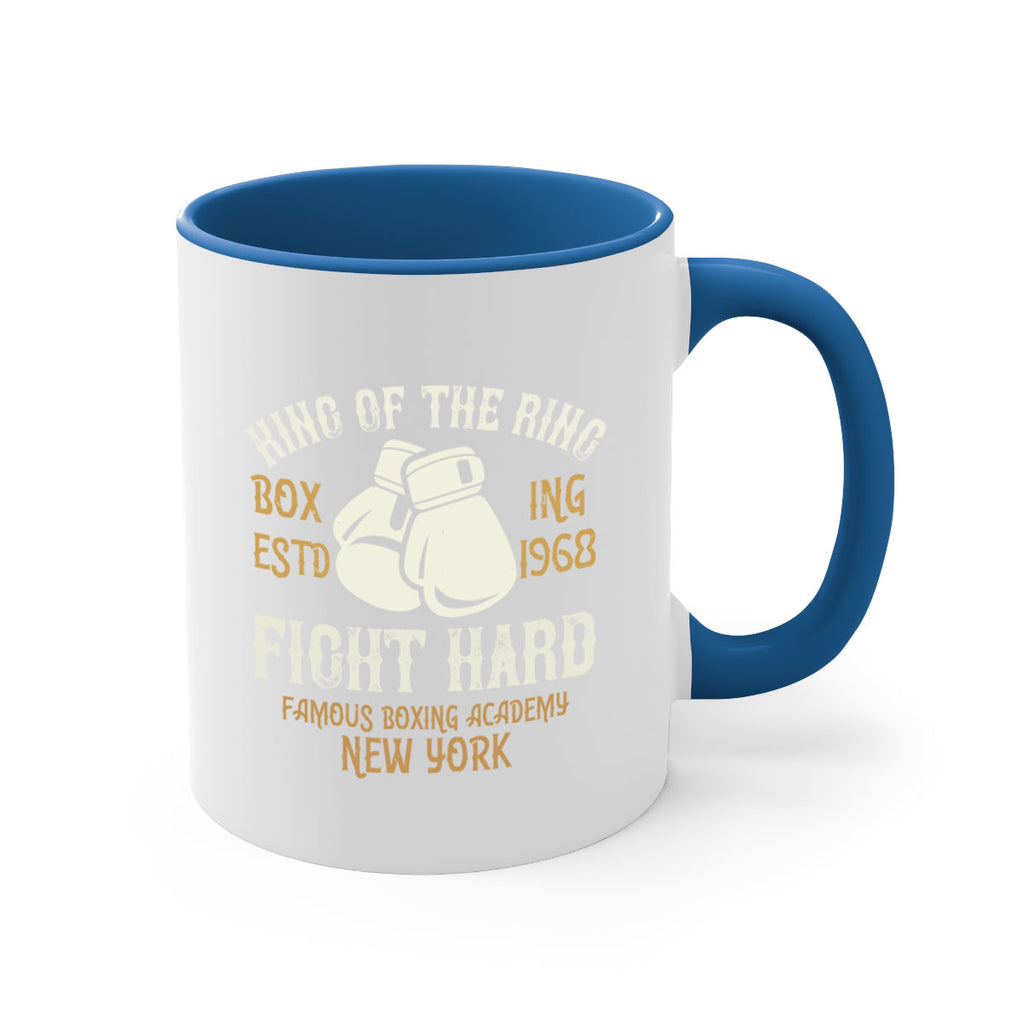 King Of The Ring Boxing Estd Fight Hard Famous Boxing Academy New York 1907#- boxing-Mug / Coffee Cup